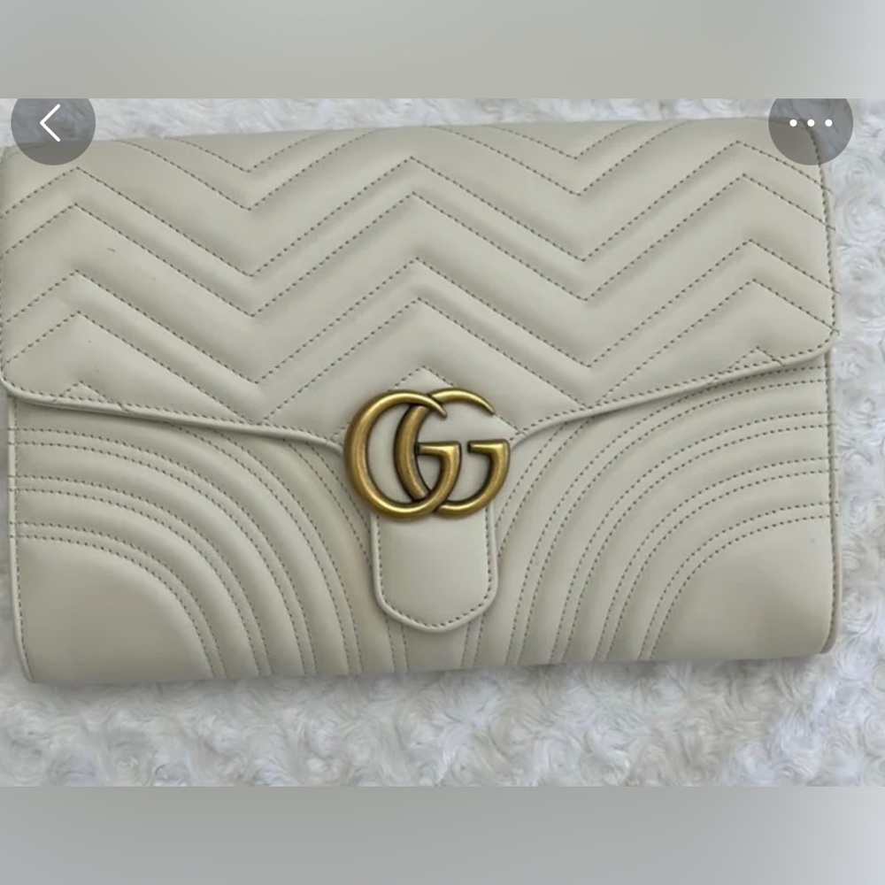Gucci marmont leather clutch